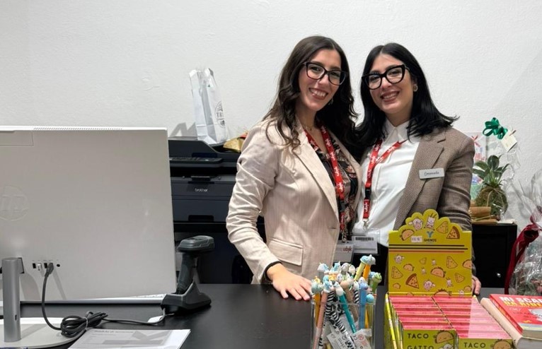 Emanuela Piras e Arianna Peddis della Libreria Ubik Iglesias