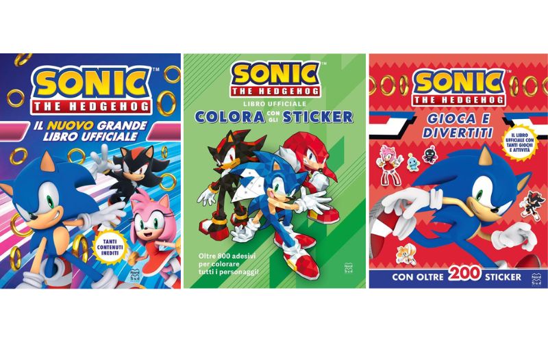 copertina dei Libri di Sonic The hedgehog, libri per bambini 2026