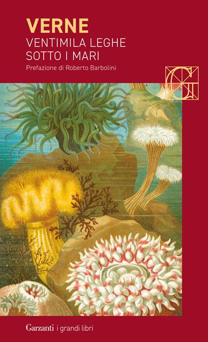 Copertina del libro Ventimila leghe sotto i mari di Jules Verne