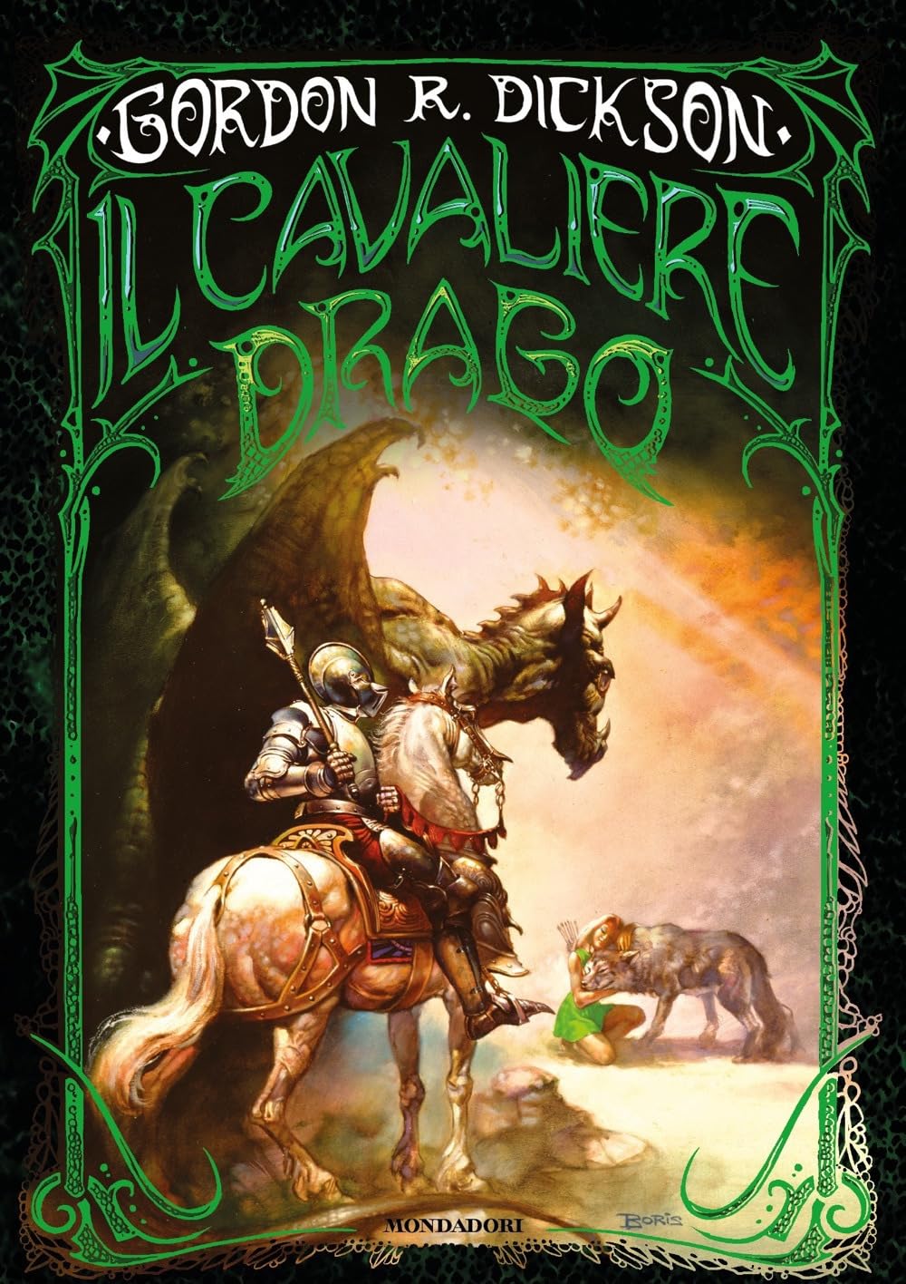 Il cavaliere Drago di Gordon R. Dickson, la copertina della prima trilogia