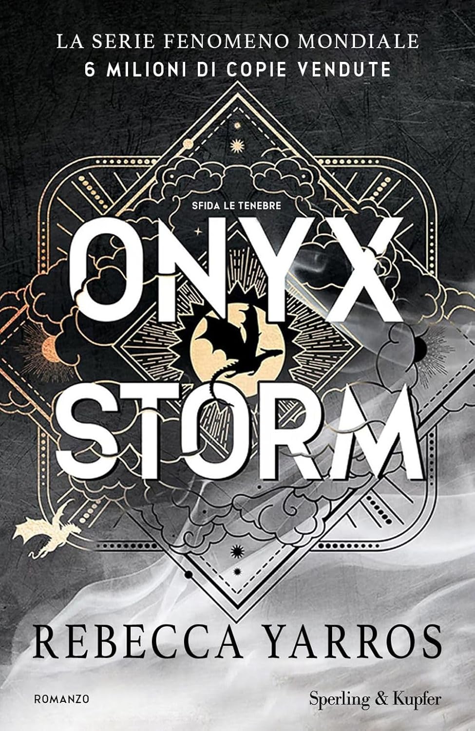Onyx Storm di Rebecca Yarros, un'immagine della sua copertina