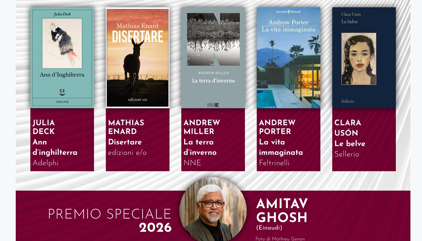 Premio Lattes Grinzane 2026: ad Amitav Ghosh il Premio Speciale. Ecco la cinquina finalista