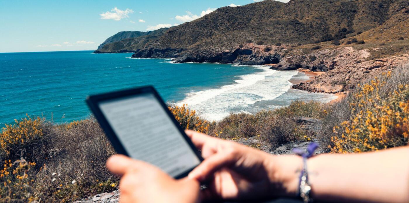 libri, leggere, ebook, libri digitali, mare