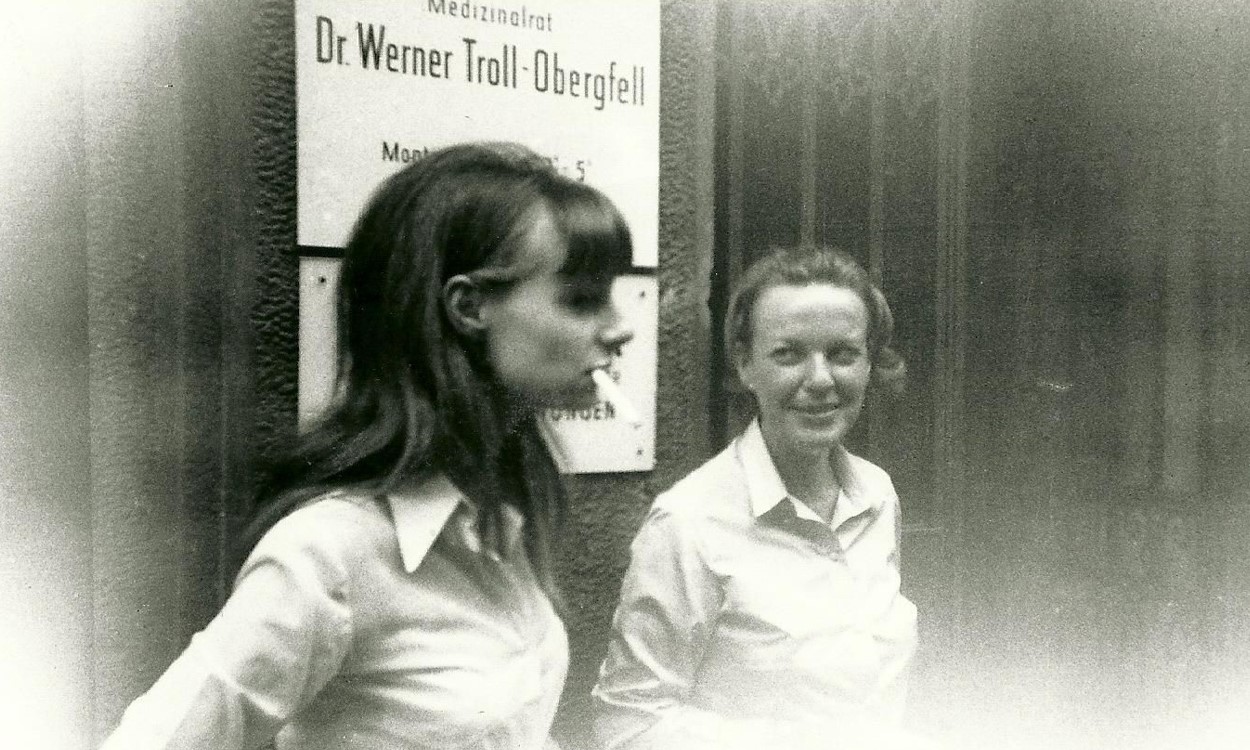 Fleur Jaeggy e Ingeborg Bachmann nella foto di Roberto Calasso (collezione privata)