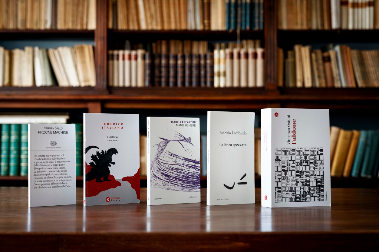 I libri in cinquina al Premio Strega Poesia (credit MUSA)