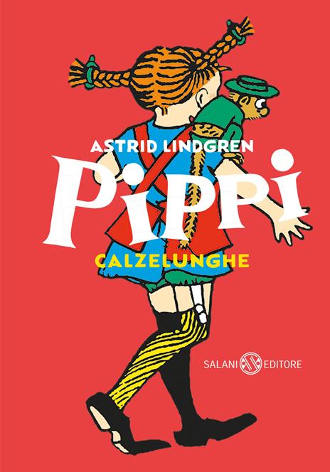 La copertina del libro Pippi Calzelunghe di Astrid Lindgren, che ha per protagonista uno dei personaggi più iconici della letteratura per bambini e ragazzi