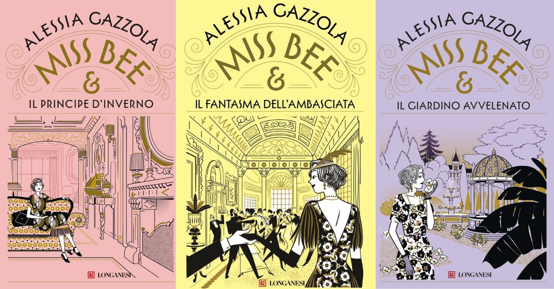copertine della serie di Miss Bee, cozy crime da leggere