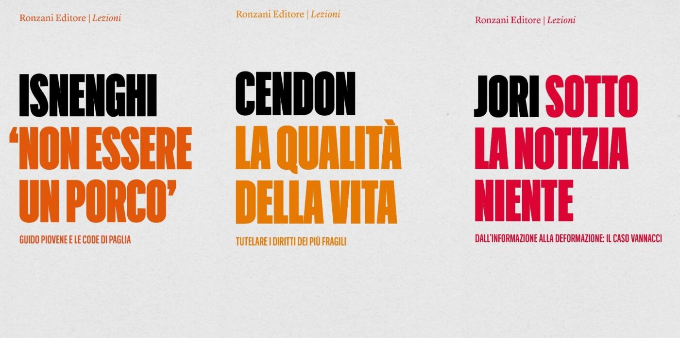 copertine Ronzoni Editore - Lezioni
