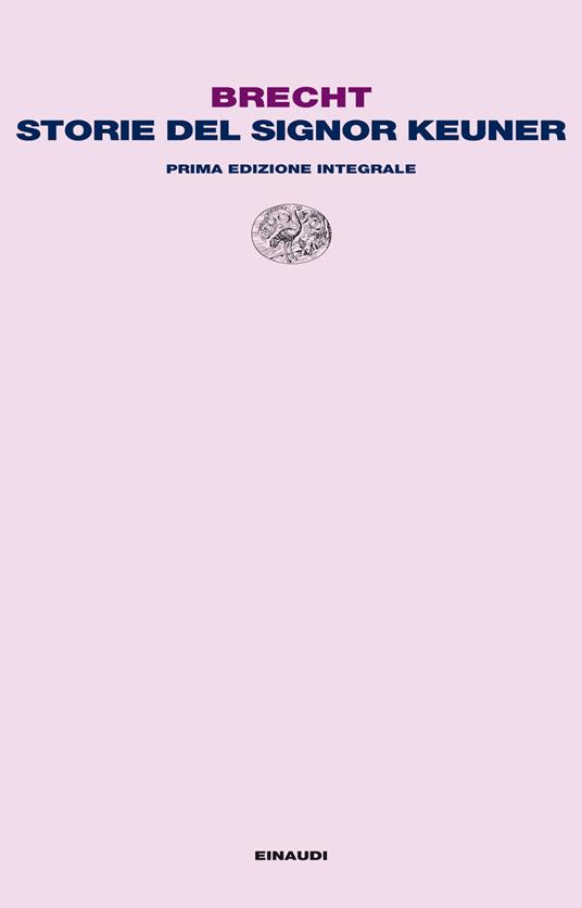 copertina di Storie del Signor Keuner, tra le opere di Bertolt Brecht