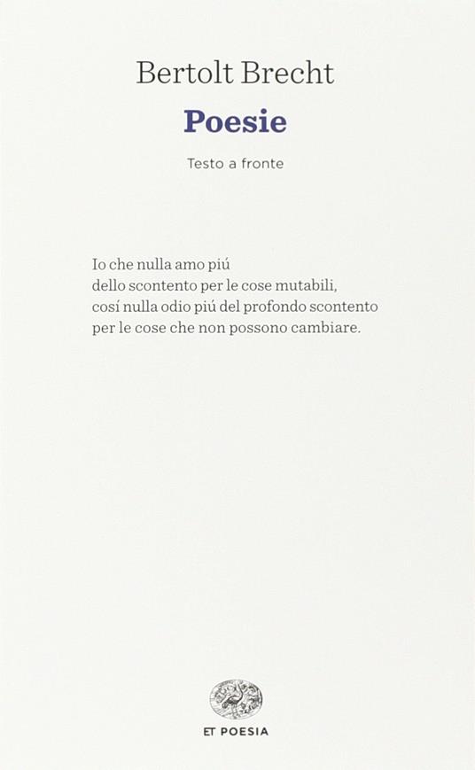copertina di Poesie