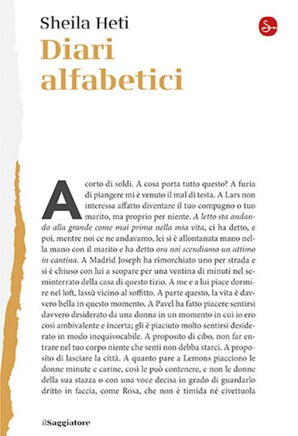Copertina del libro Diari alfabetici di Sheila Heti