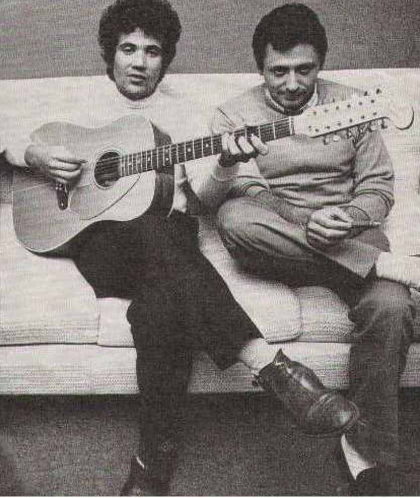 Mogol e Battisti in una foto degli anni Settanta