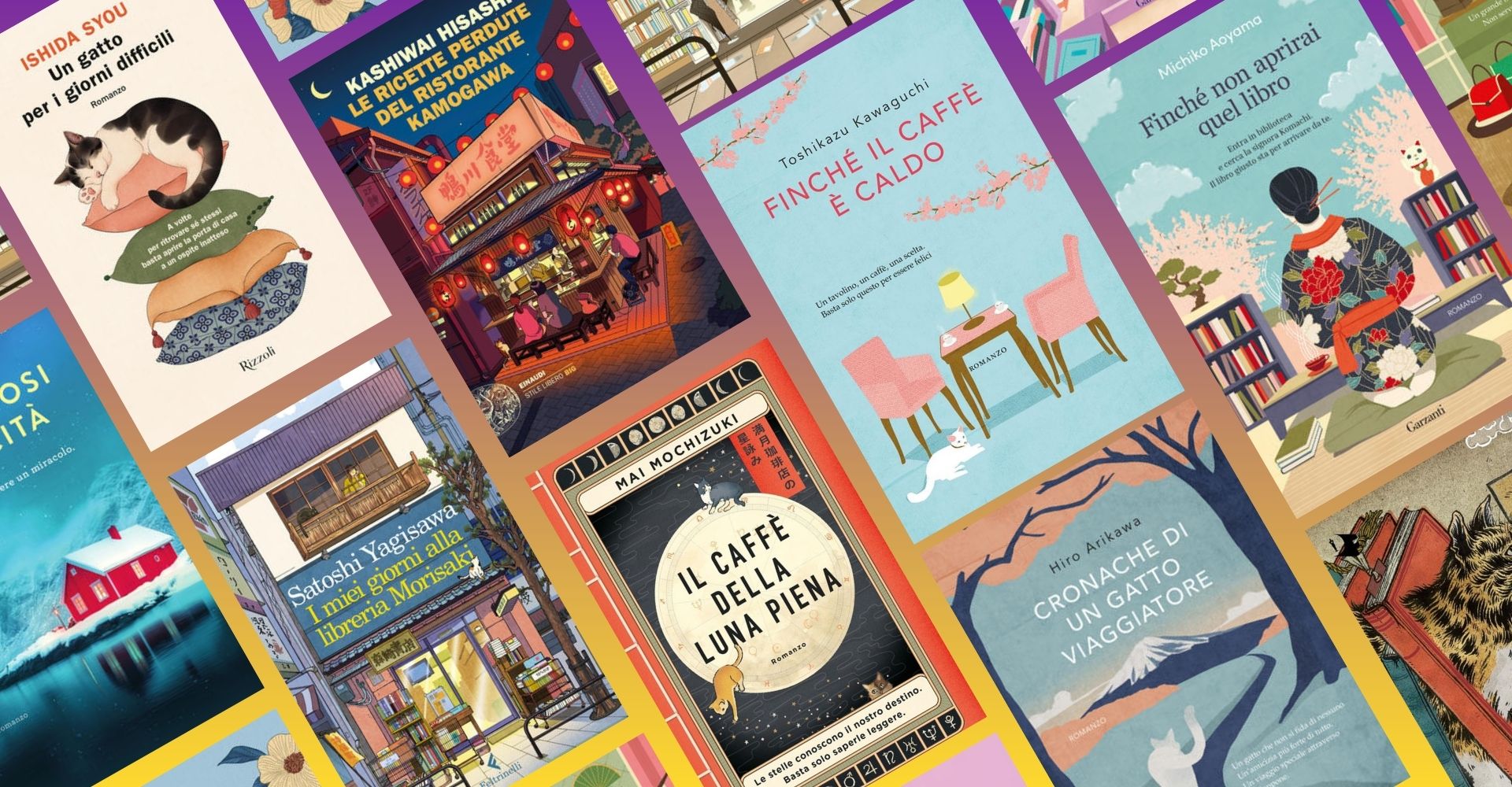 Libri feel good: tra gatti, librerie e caffè, un viaggio nella narrativa "che fa stare bene"