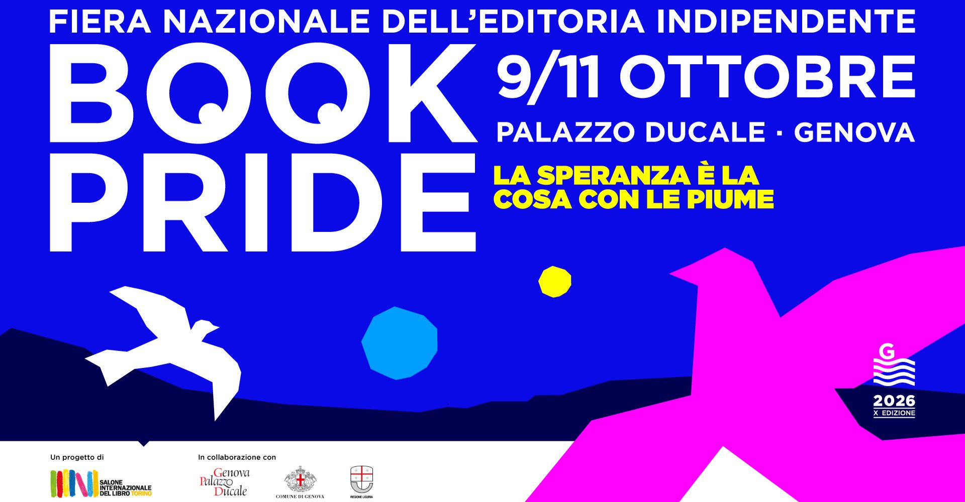 Book Pride Genova: dal 9 all'11 ottobre torna la Fiera Nazionale dell'Editoria Indipendente