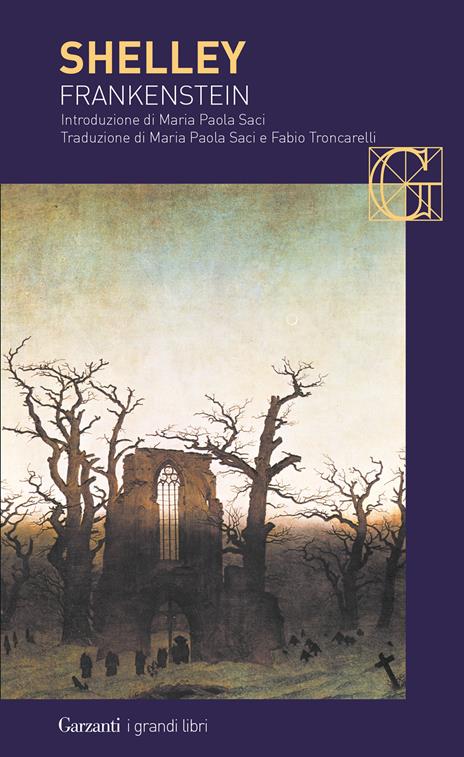 Copertina del libro Frankenstein ovvero il moderno Prometeo di Mary Shelley, che rientra fra i libri in cui trionfa il Male nell'epilogo