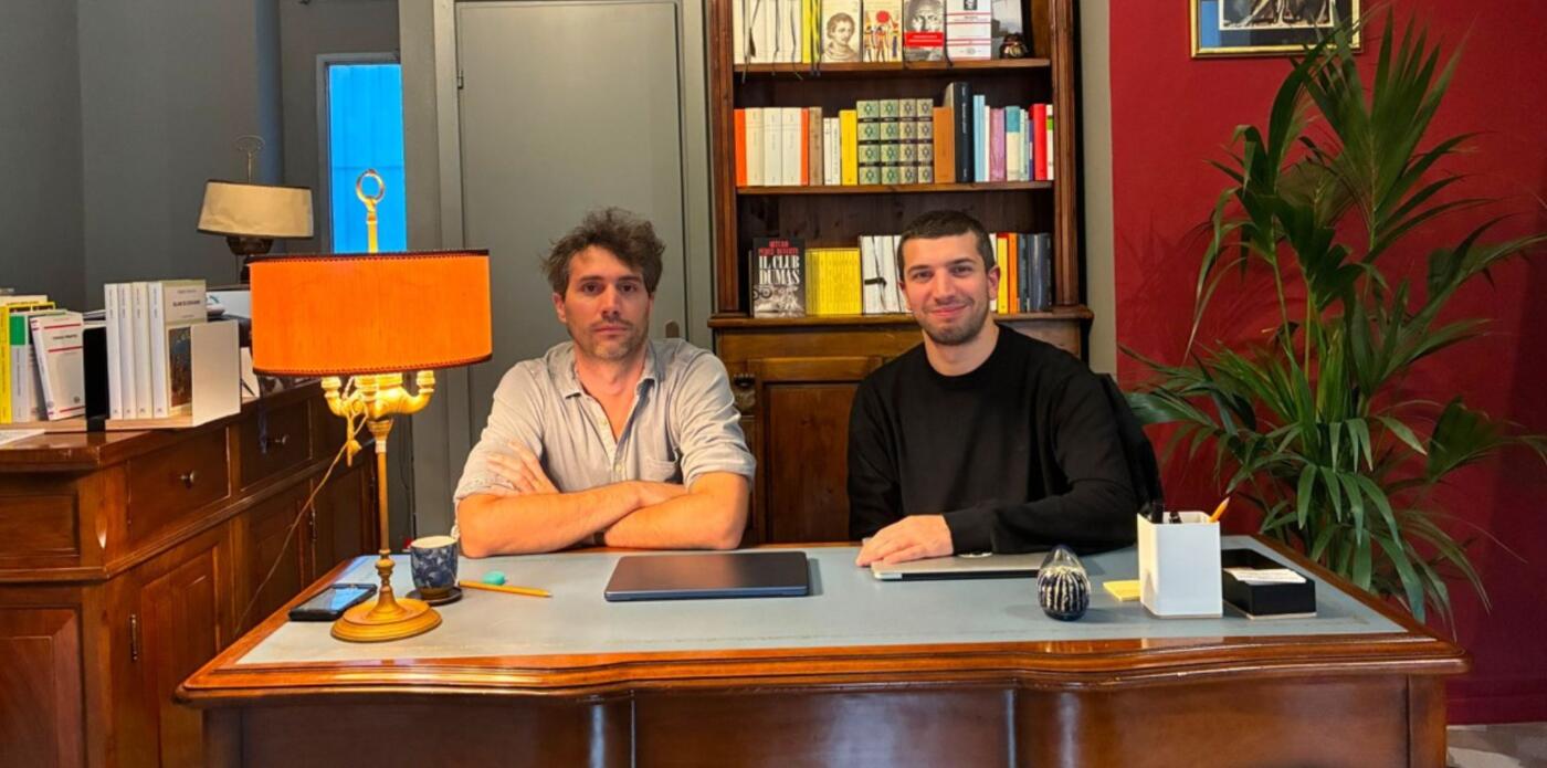 Giulio Manfredi e Riccardo Re, i fondatori della libreria Club Dumas