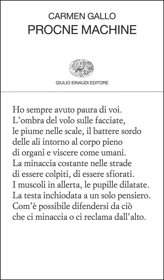 Procne Machine Carmen Gallo