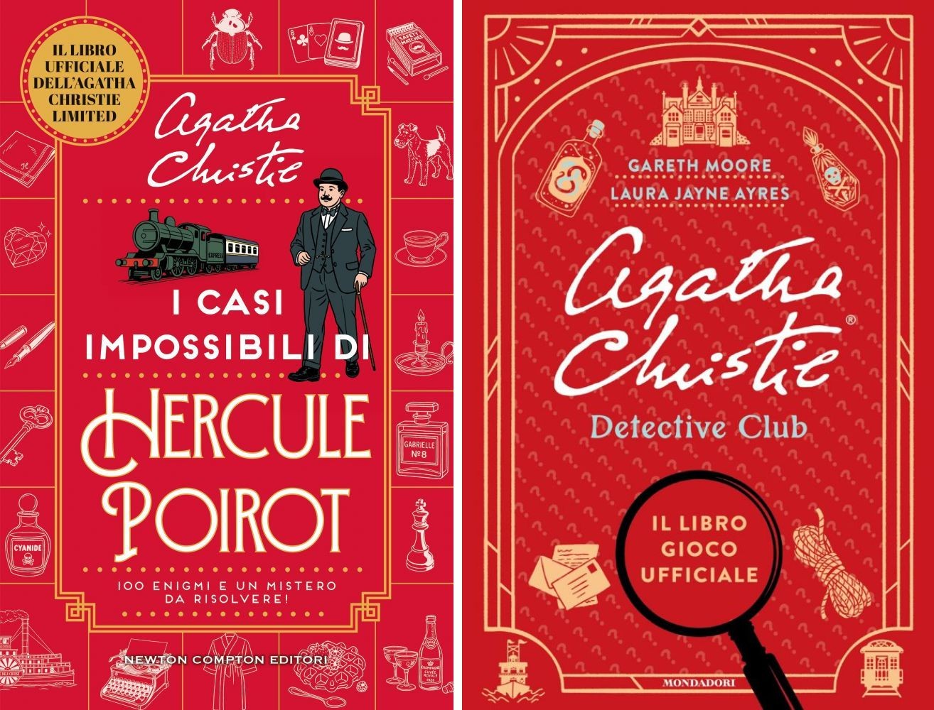 Copertine di i casi impossibili di hercule poirot / Agatha Christie Detective club, libri-enigma 2026