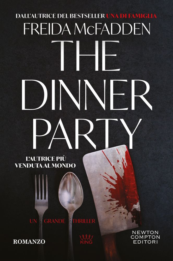 Copertina di The dinner party di Freida McFadden, libri-enigma 2026