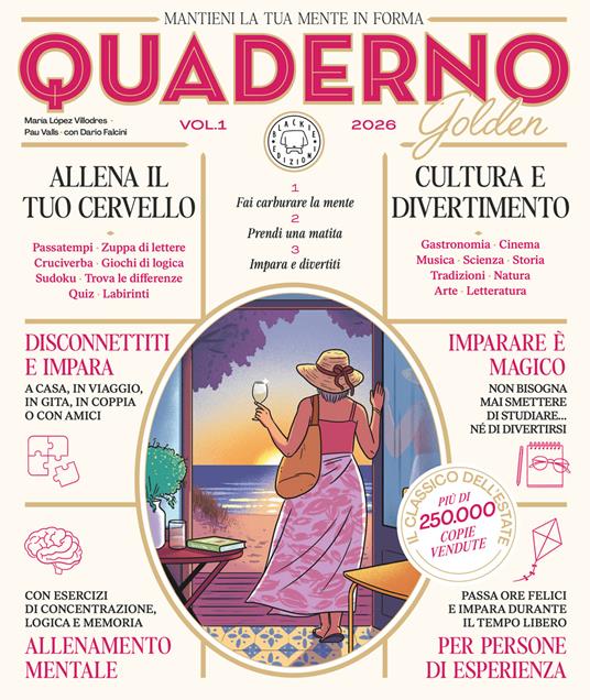 Copertina di Quaderno golden, libri-enigma 2026